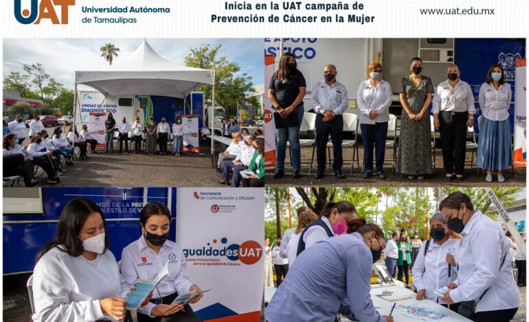 Inicia en la UAT campaña de Prevención de Cáncer en la Mujer