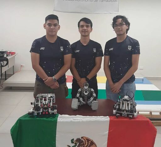 Estudiantes de la UAT representarán a México en torneo latinoamericano de robótica