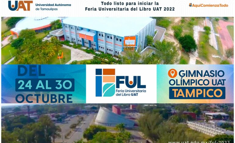 Todo listo para el arranque de la Feria Universitaria del Libro UAT 2022