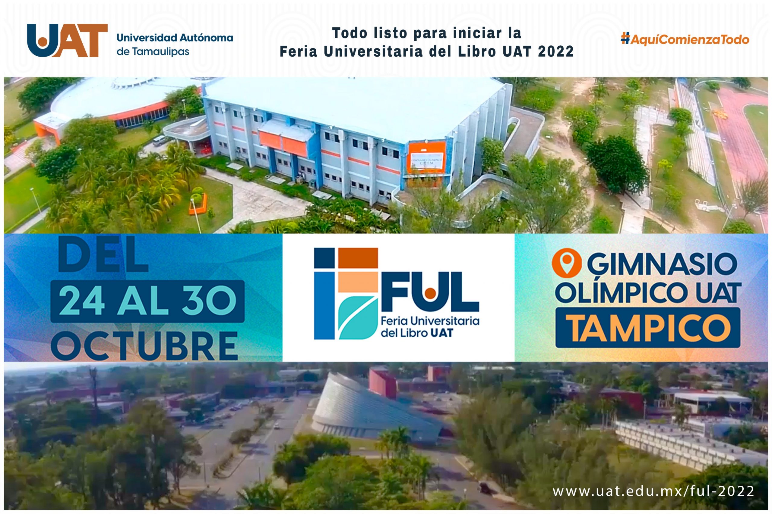 Todo listo para el arranque de la Feria Universitaria del Libro UAT 2022