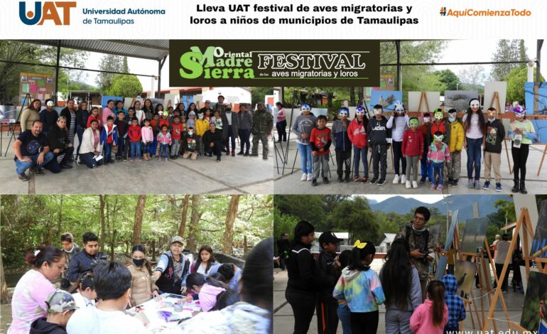 Lleva UAT festival de aves migratorias y loros a niños de  municipios de Tamaulipas