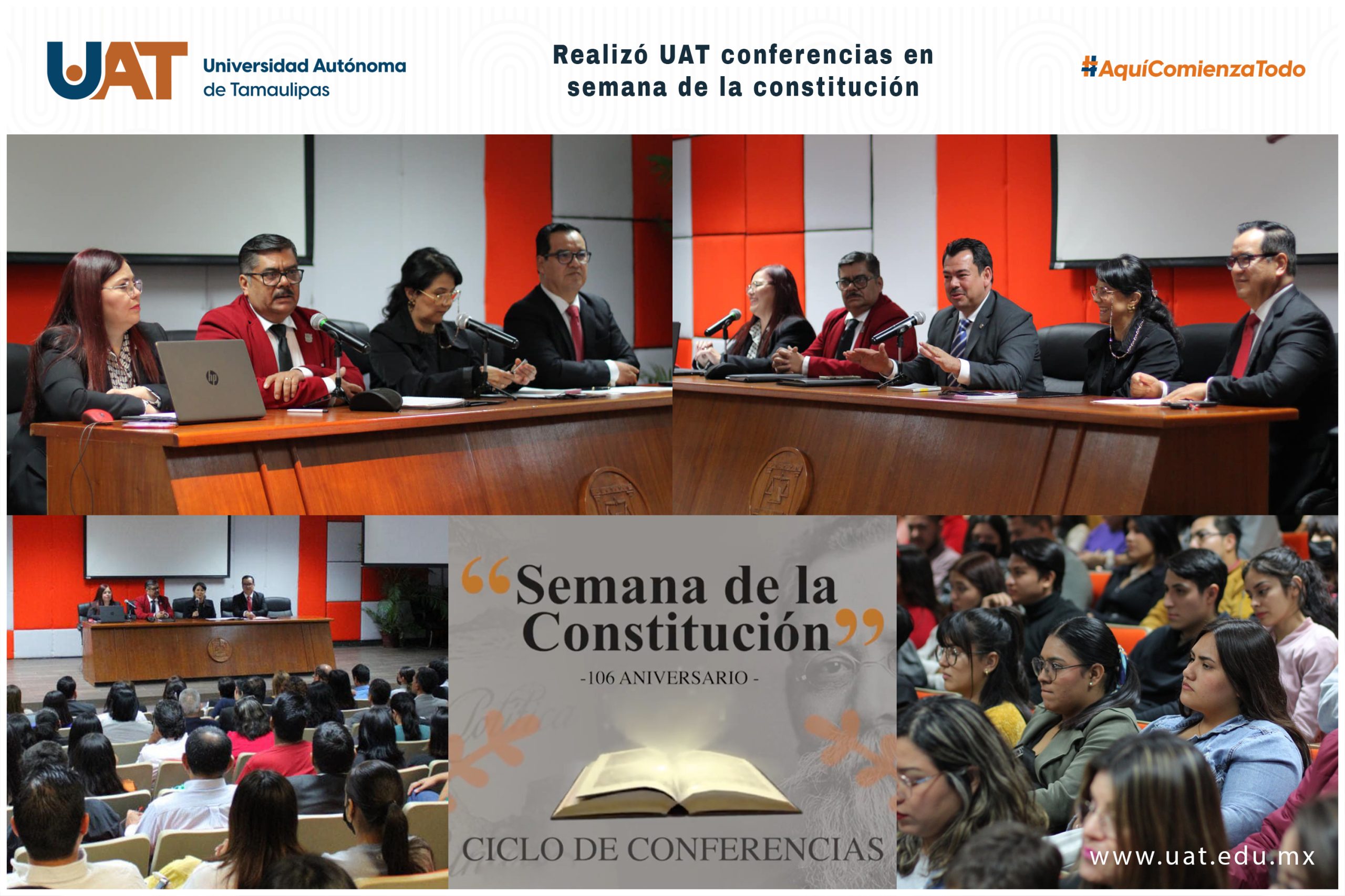 Realiza UAT ciclo de conferencias por el 106 aniversario de la Constitución