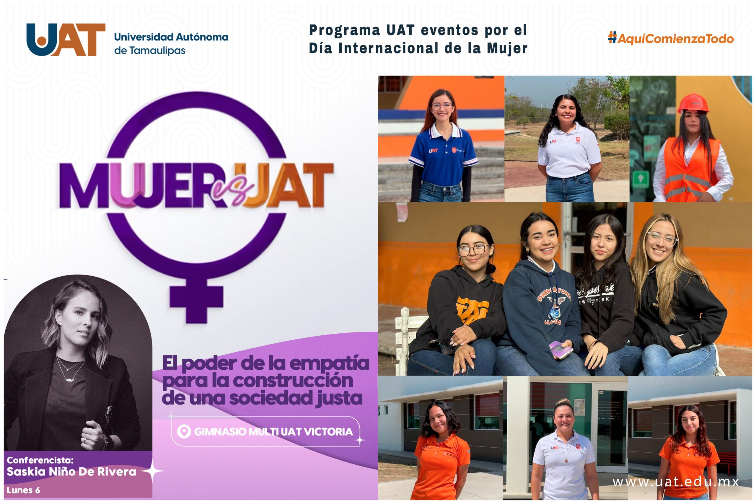 Programa UAT eventos por el Día Internacional de la Mujer