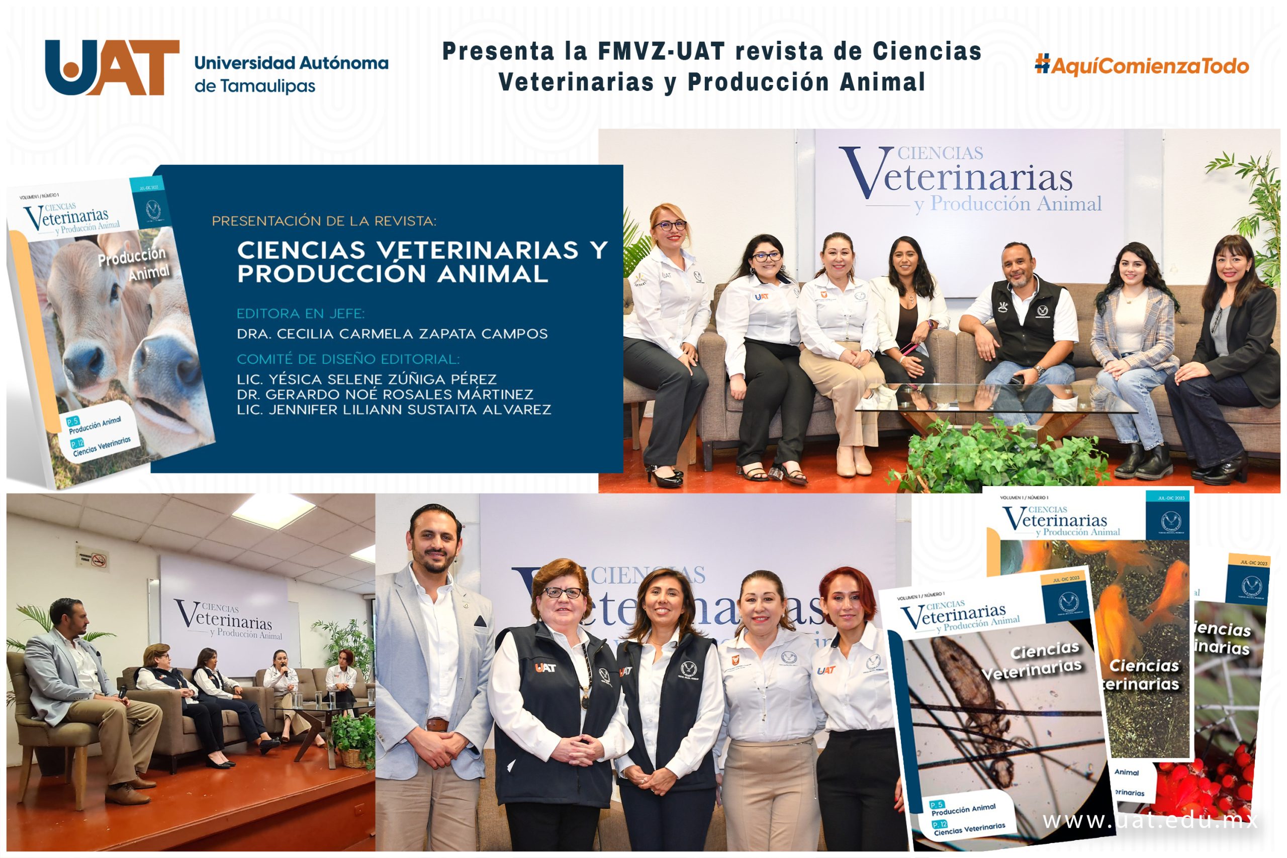 Presenta UAT revista Ciencias Veterinarias y Producción Animal