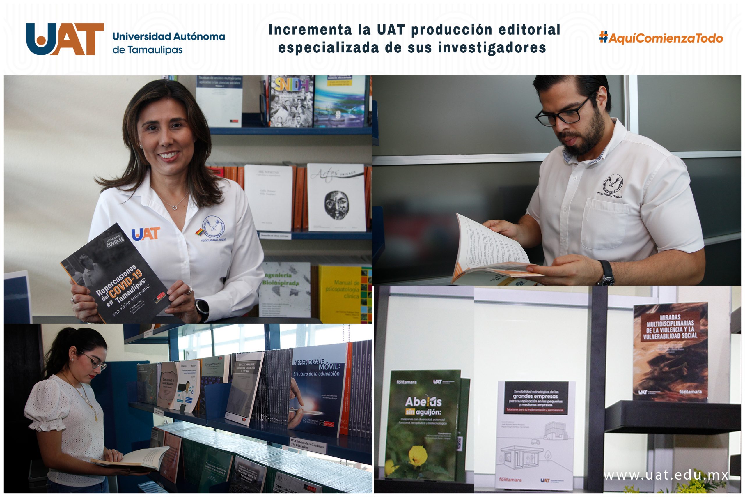 Incrementa la UAT producción editorial especializada de sus investigadores