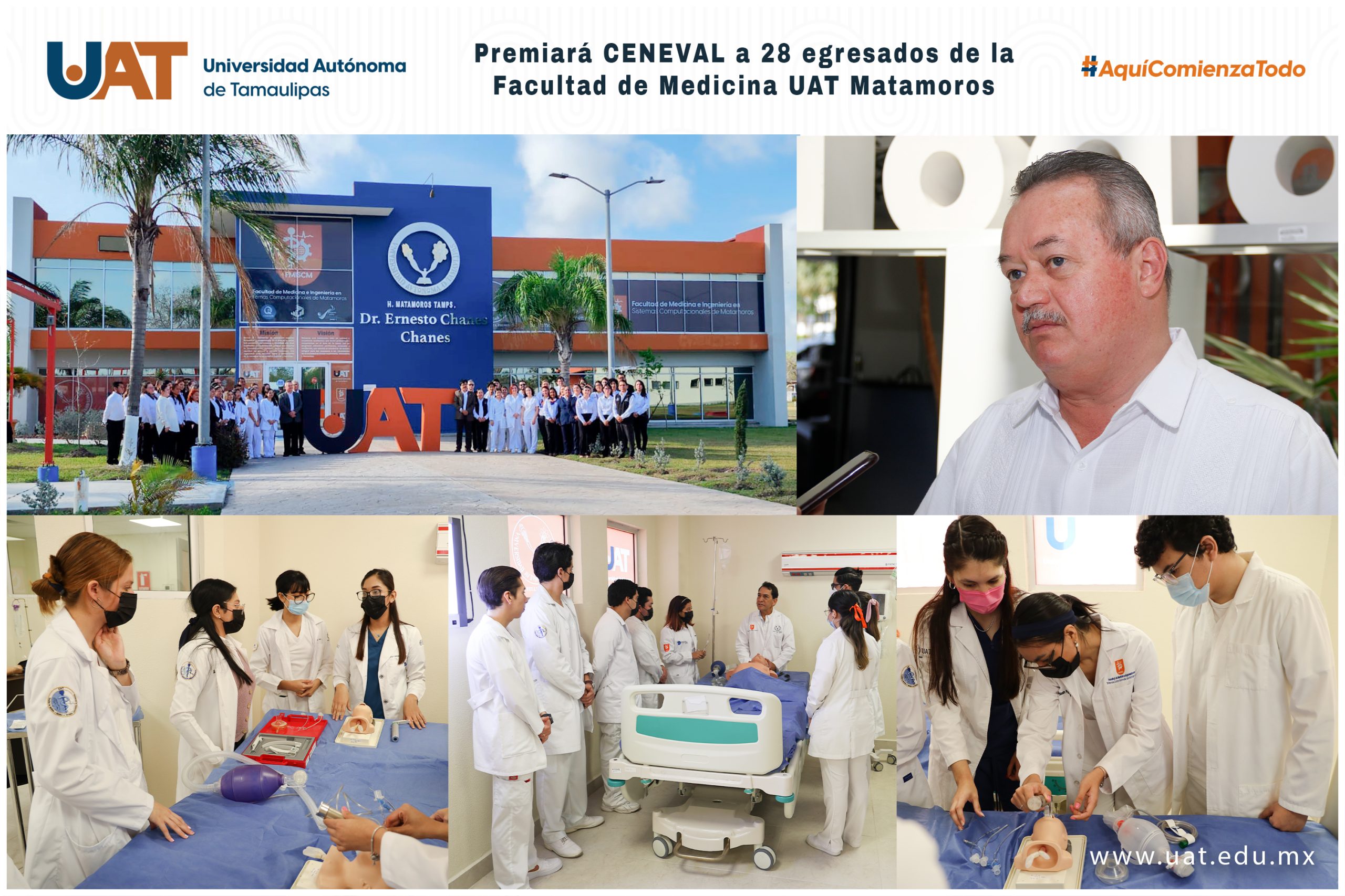 Premiará el CENEVAL a 28 egresados de la Facultad de Medicina UAT Matamoros 