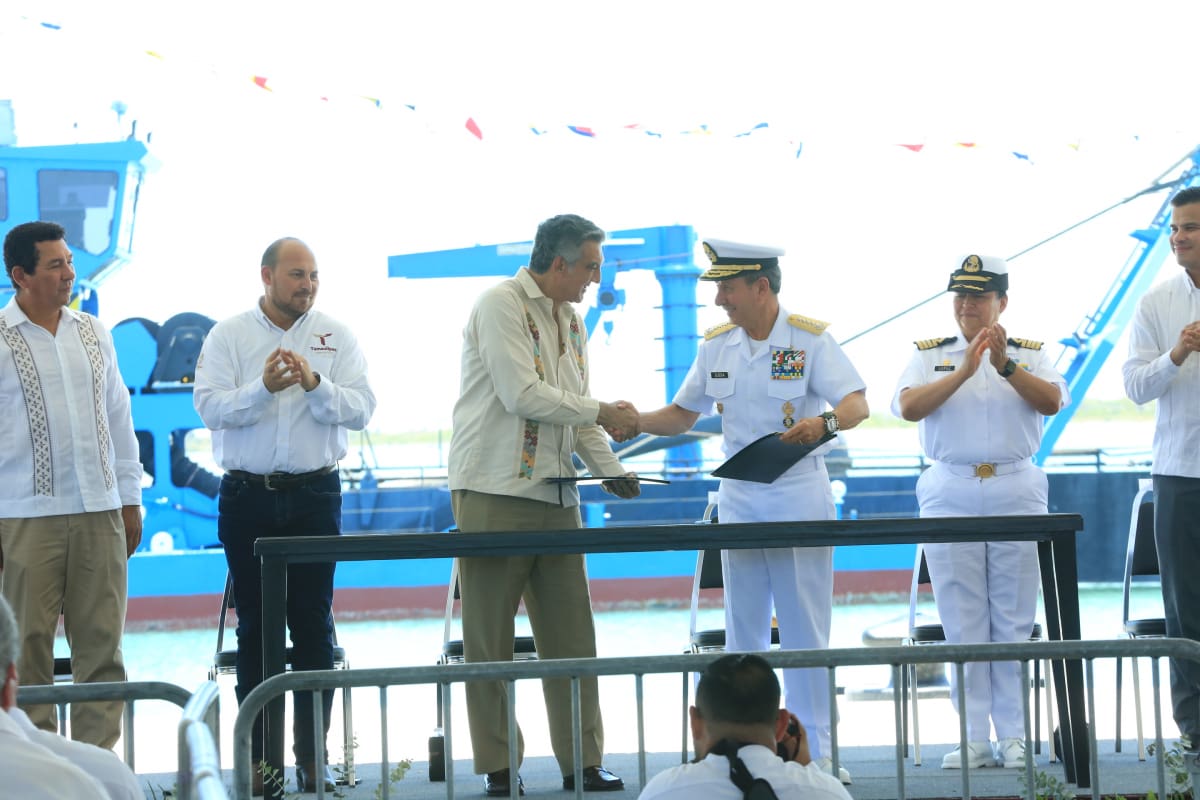 Arranca dragado del canal de navegación del Puerto del Norte de Tamaulipas