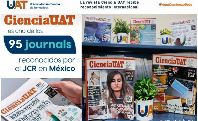 Reconocen a la revista Ciencia UAT a nivel internacional