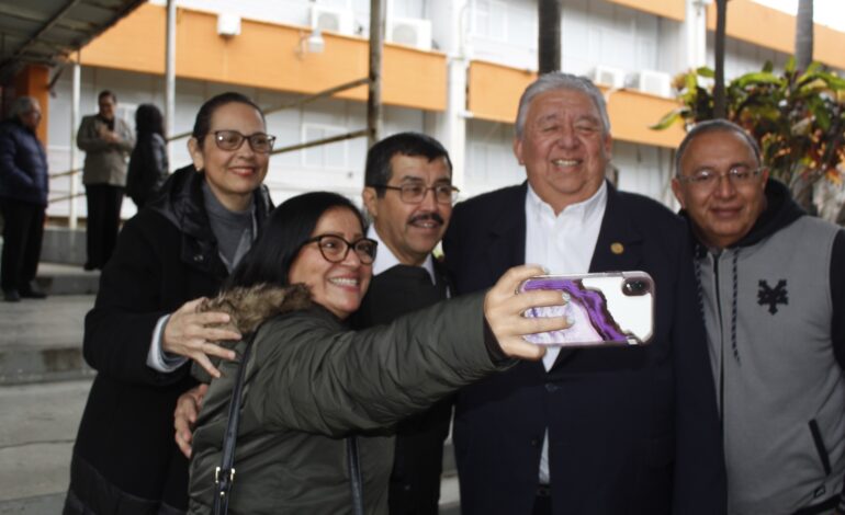 El rector Dámaso Anaya visita facultades de la UAT en el Campus Tampico