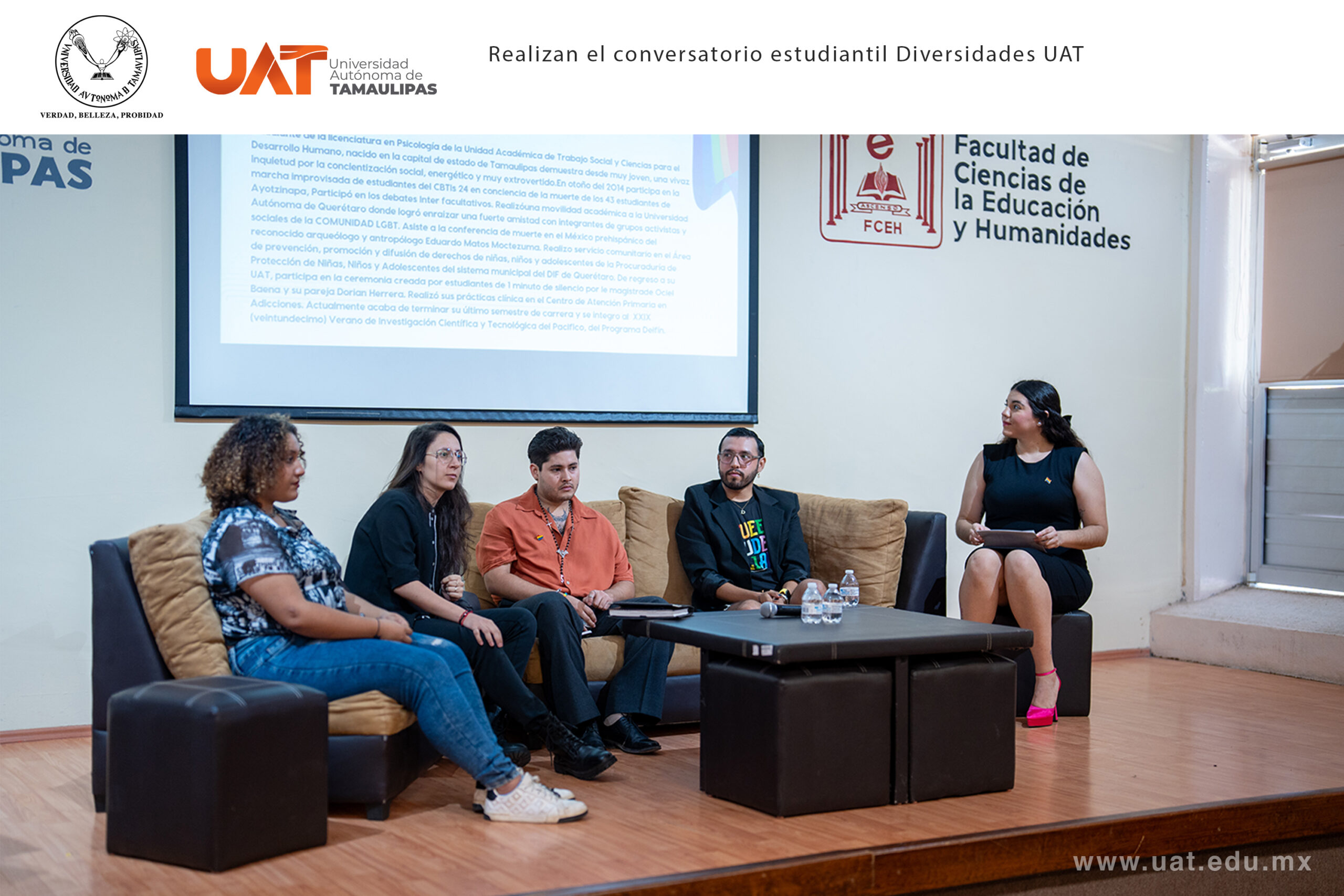 Realizan el conversatorio estudiantil Diversidades UAT