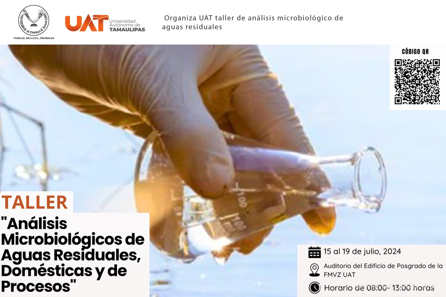 Ofrece la UAT taller de análisis microbiológico de aguas residuales