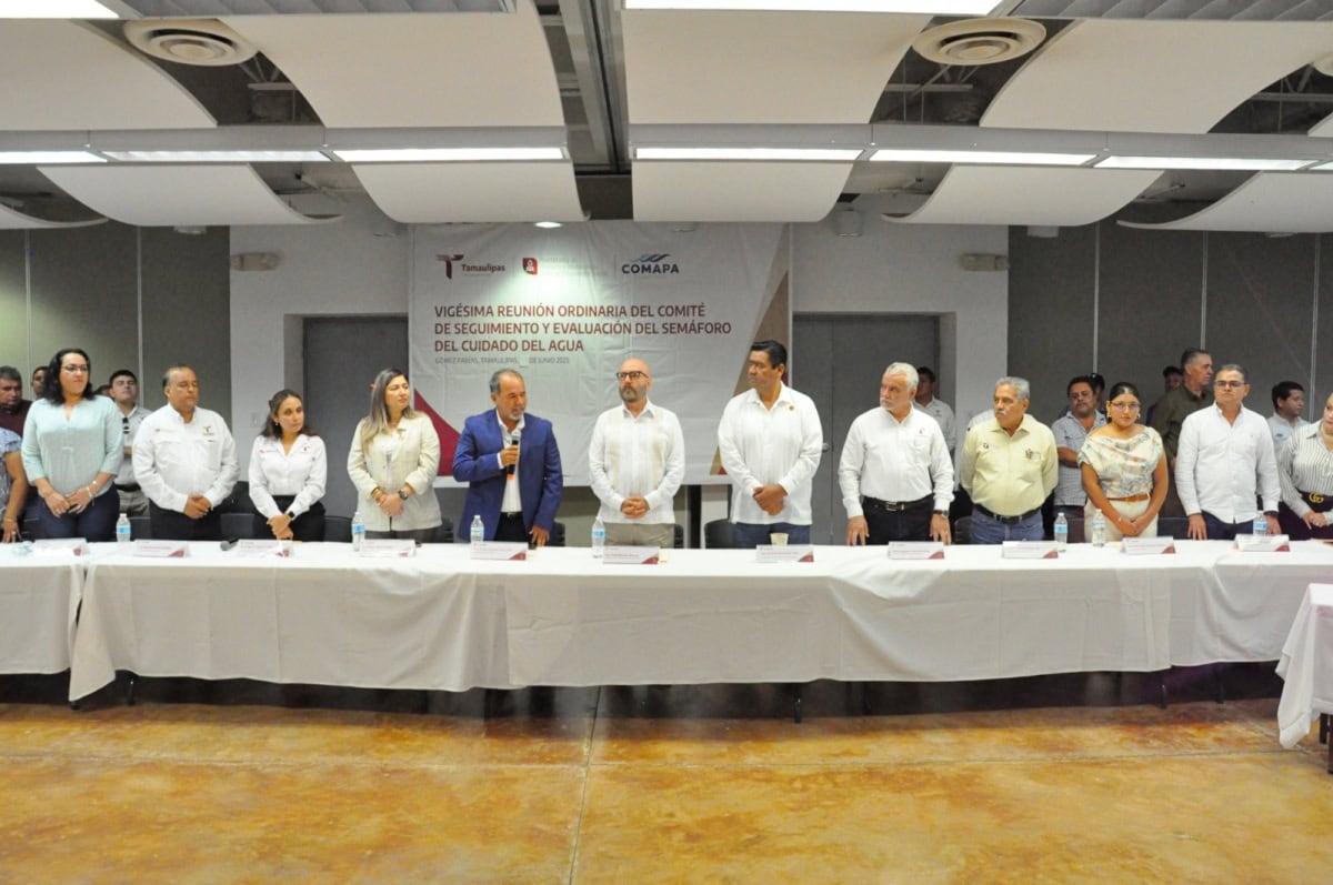 Presenta Secretaría de Recursos Hidráulicos actualización de los colores del Semáforo del Cuidado del Agua para Tamaulipas con vigencia en junio