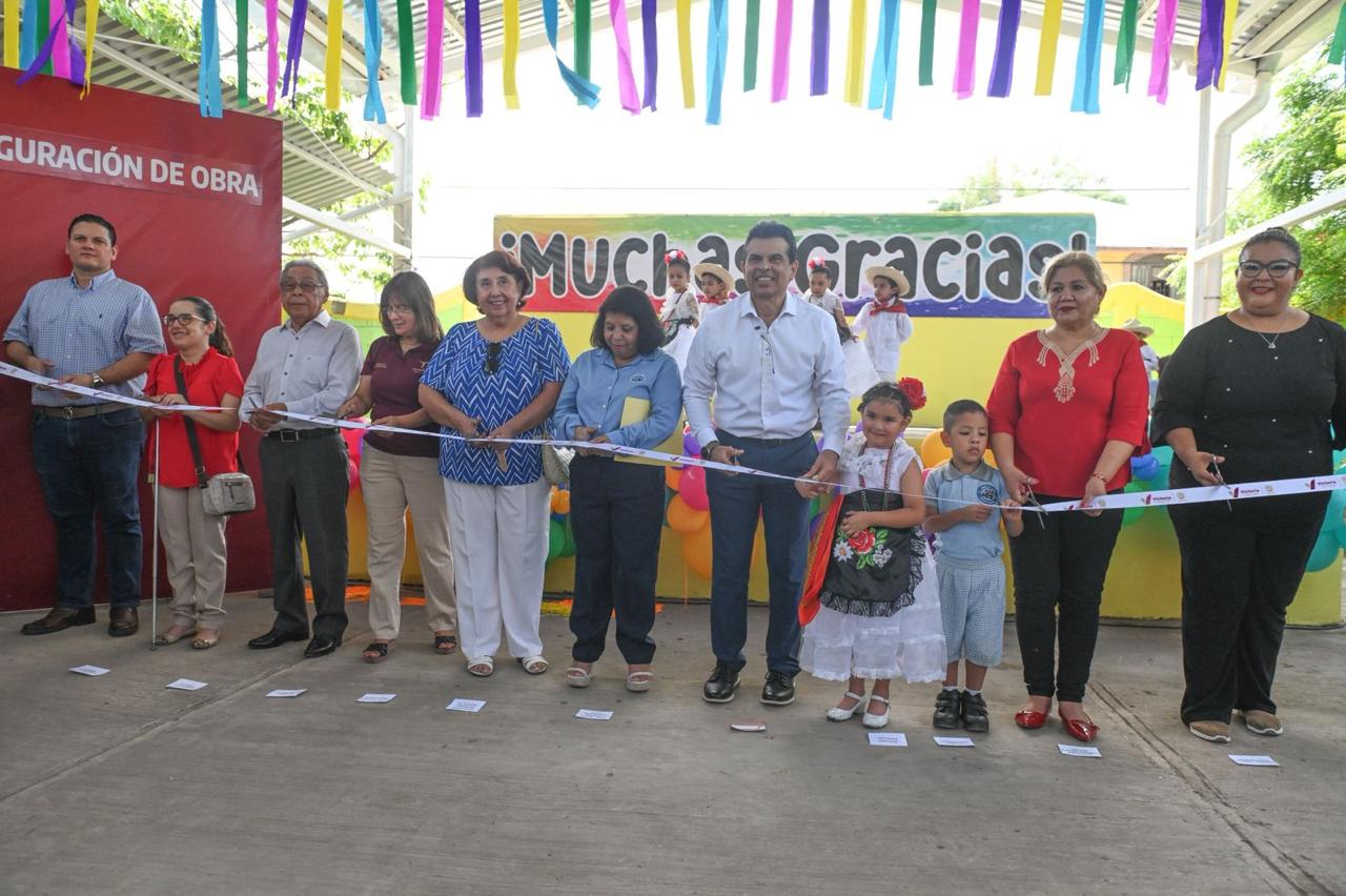 En beneficio de 172 alumnos, entrega Municipio obra educativa.
