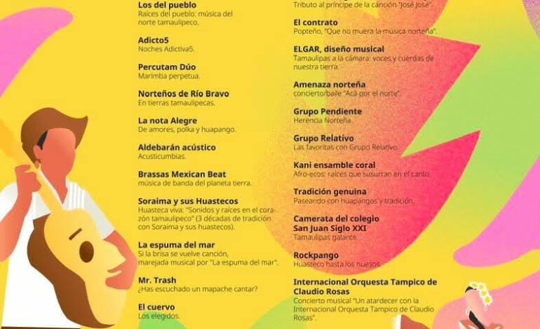 Anuncia ITCA lista de artistas tamaulipecos seleccionados para formar parte de la programación del FICSM2025