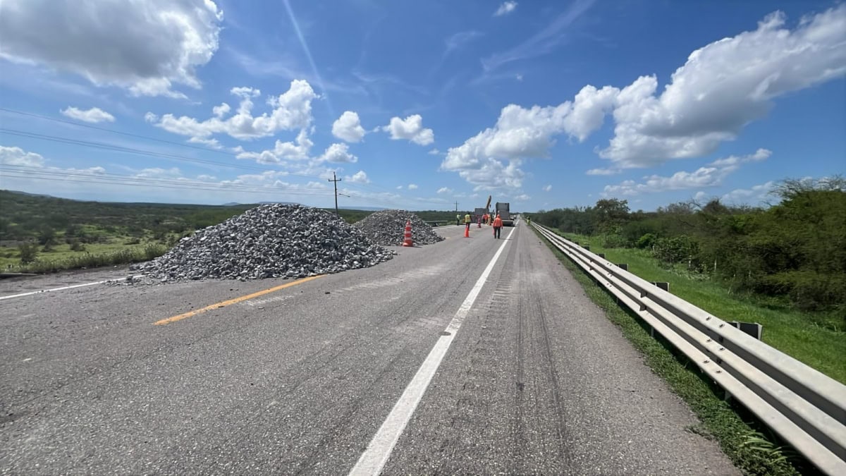 Estima Gobierno del Estado 40 MDP para reparar carreteras dañadas por lluvias