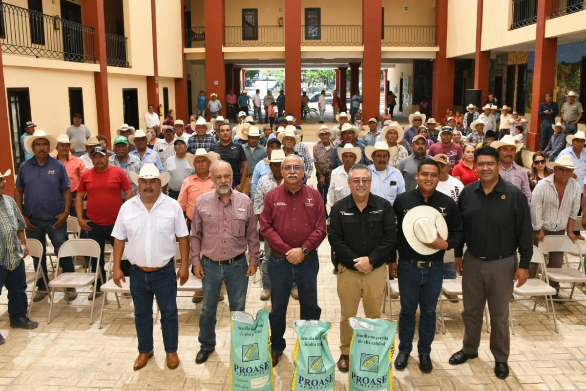 Reciben semilla de maíz productores del municipio de Tula