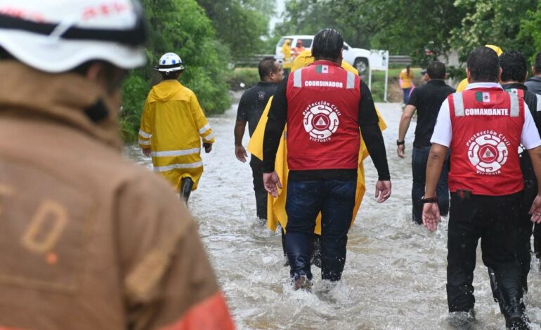 Acciones de prevención dejan saldo blanco en Victoria durante lluvias