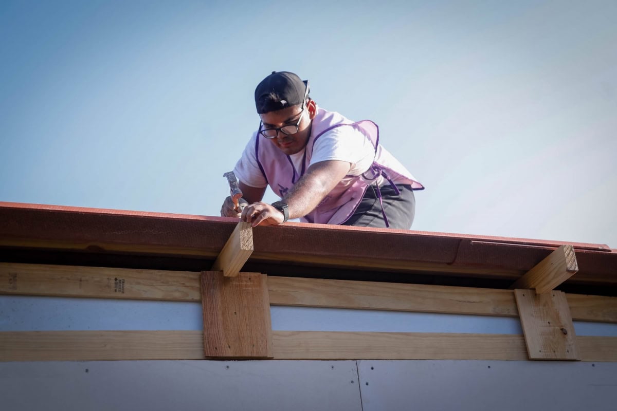 Continúan DIF Tamaulipas, INJUVE y TECHO construyendo vivienda progresiva para población vulnerable