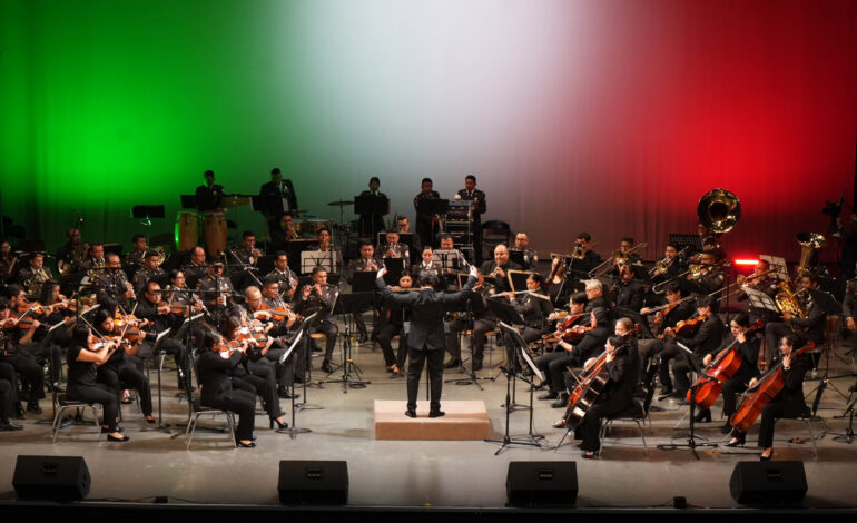 Orquestas de la UAT y Guardia Nacional celebran el folclor mexicano