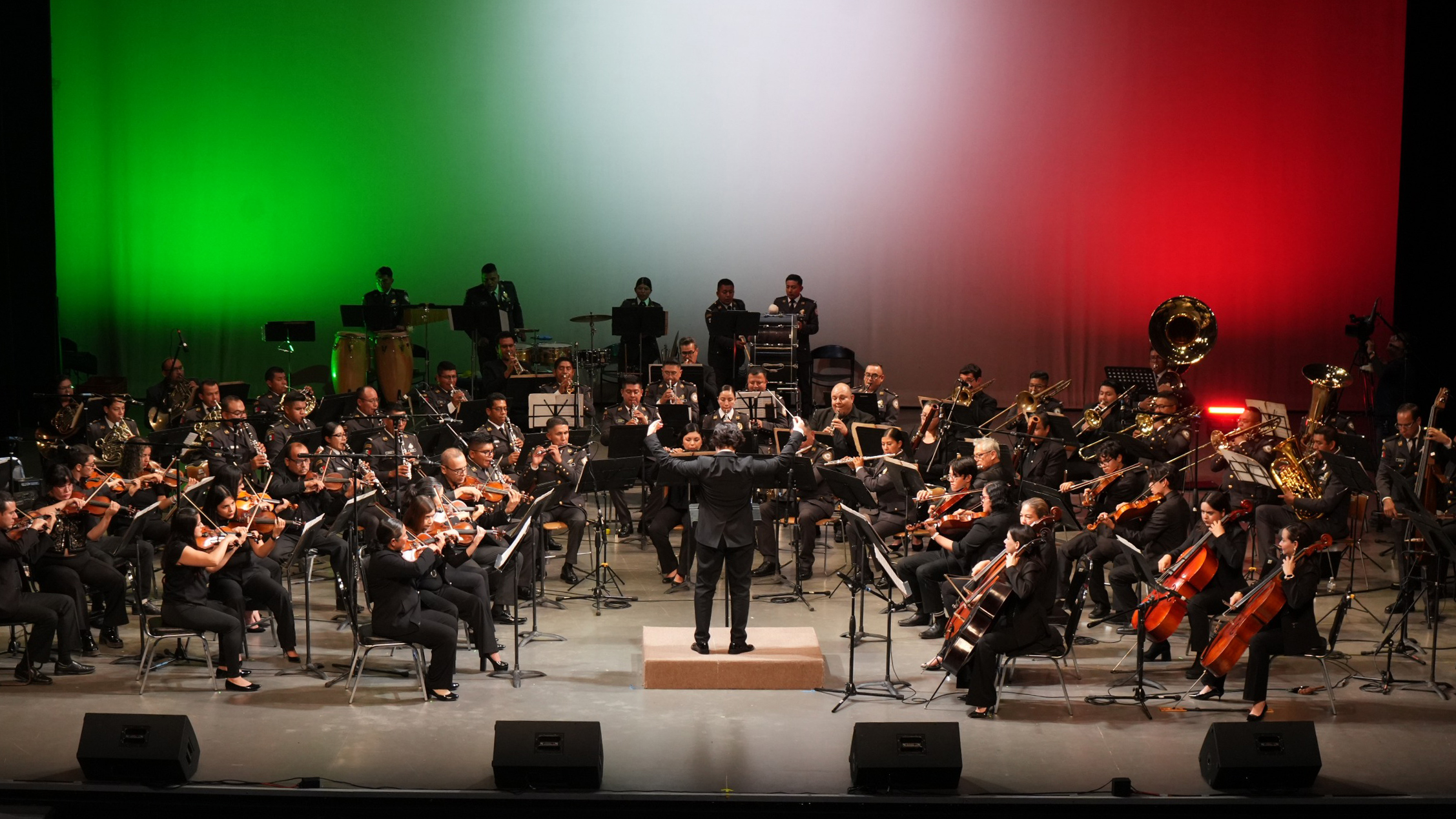 Orquestas de la UAT y Guardia Nacional celebran el folclor mexicano