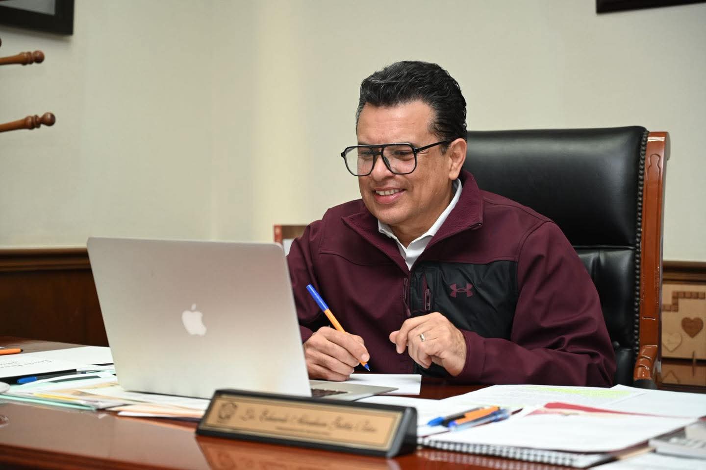 Participa alcalde de Victoria en reunión virtual del INAFED 2026