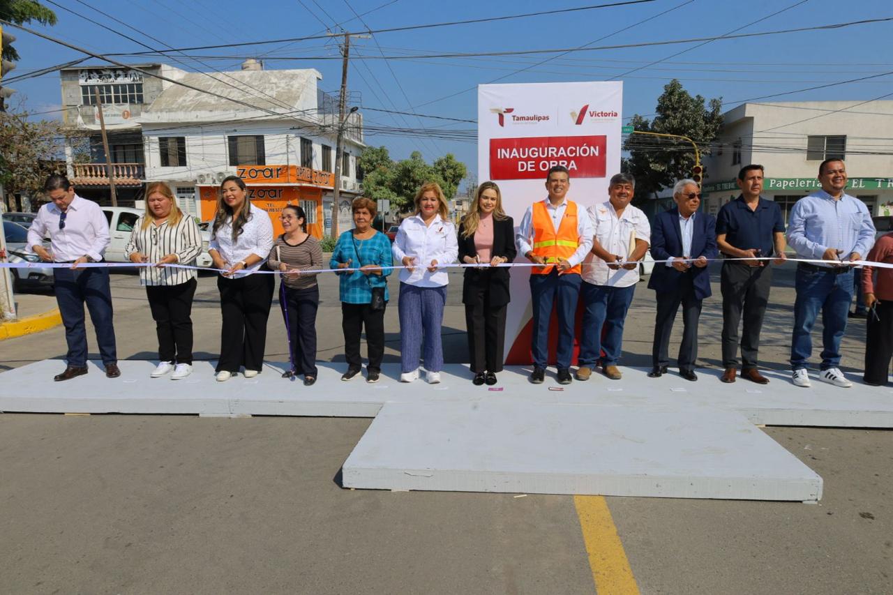 Rehabilitan pavimentación de la calle 27 Lauro Rendón